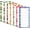 Fruit Borders, variant on Magnetic Notepads 7 Pack 7.1x3.1 Inch Solid Color, Grocery List Magnet Pad for Fridge To-Do Memos with Full Magnet Back