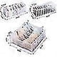 thumbnail image 2 of Underwear Stora Boxes, Foldable Sock Stora Box, Er Izer Closet Izer, Set Of 3 For Bras, Socks, 2 of 5