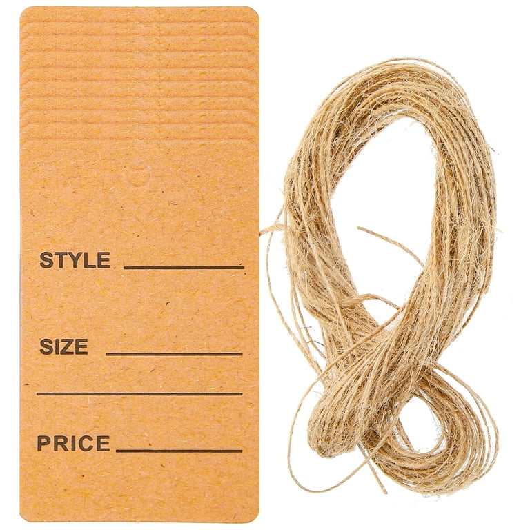 Tags Clothes Tag Labels Kraft Label Paper Garment Display Clothing Jewelry  Marking Gift Blank Hanging Grocery Coupon 
