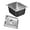 B, variant on Stackable Stainless Steel Half Size Pan Kitchen Multipurpose Storage Container for Restaurant Meal Preparation