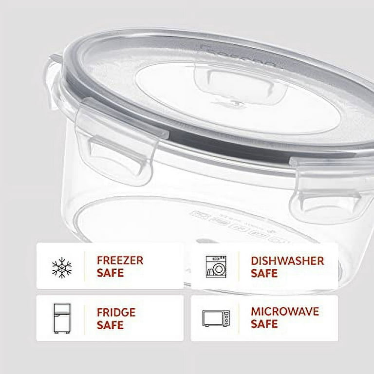 24 Pcs Airtight Food Storage Container Set - BPA Free Clear Plastic Kitchen  and Pantry Organization Meal Prep Lunch Container with Durable Leak Proof