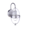 thumbnail image 4 of ZA3504-SA Craftmade Lighting Sivo - 1 Light Outdoor Wall Lantern-11.75 Inch Tall and 5 Inch Wide-Satin Aluminum Finish, 4 of 9
