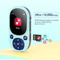 thumbnail image 2 of 64GB Clip MP3 Player Bluetooth 5.3, Mini Portable Music Player with FM Radio Recording, Music mp3 Player for Kids with Pedometer Mp3 and Mp4 Player, 2 of 7