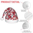 thumbnail image 4 of Salouo Red Hawthorn for Christmas Hat for Kids Xmas Holiday Hat Santa Hat for Boys & Girls Festive Headwear Accessories Fit for Christmas/ New Year/Holiday/Party, 4 of 6