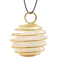 thumbnail image 1 of Collar de piedra de cristal hexagonal para mujer, colgante de chakras de alambre envuelto natural irregular, joyería, cadenas de aleación, regalo de San Valentín., 1 of 3