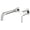 Chrome Plated, variant on Basin Taps Wall Mounted, Brass Basin Mixer Tap, 360° Swivel, Bathroom Sink Faucet with Single Handle, Wall-Mounted Basin Black