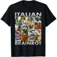 thumbnail image 1 of Funny Brainrot Meme Italian Brain Rot Humor Gen Z Tee T-Shirt, 1 of 4