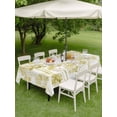 thumbnail image 4 of Outdoor Tablecloth with Umbrella Hole for Patio/Picnic/Party/Camping, Watercolor Forest Green Waterproof Table Cloth Rectangle Table Cover Washable, Abstract Art Modern Trees (60"x 102"), 4 of 8