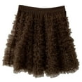 thumbnail image 3 of Women Dress CoffeeTutu Dress for Women Tulle Maxi Skirt Layered Puffy Fairy Skirt Fairy Skirt, 3 of 7