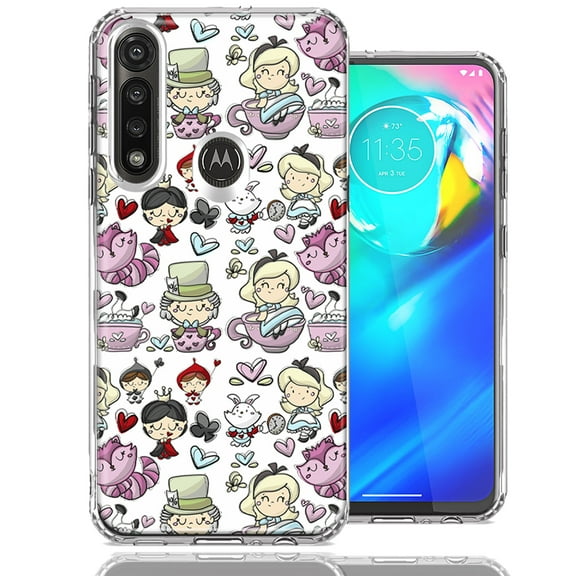 MUNDAZE For Motorola Moto G Power Wonderland Design Double Layer Phone Case Cover