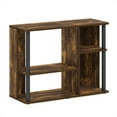 thumbnail image 3 of Furinno Classic TV Stand with Plastic Poles for TV up to 40-Inch, Amber Pine/Black, 3 of 6