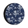 thumbnail image 1 of Fotbe Dragon Funda de Llanta de Repuesto con Estampado, Engrosada, Ajuste Universal para Jeep, Remolque, RV, SUV, Camión-14 inch, 1 of 6