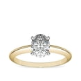 thumbnail image 1 of 1.00 Carat Excellent Oval Cut Real Diamond New Design Solitaire Ring for Wedding Solid 18K Yellow Gold Size 11, 1 of 6