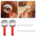 thumbnail image 3 of OFFIGAM Brosse à Poils de Cheval 2 Pcs avec Acier Inoxydable et Plastique pour et Nettoyage Manche Rouge, 3 of 8