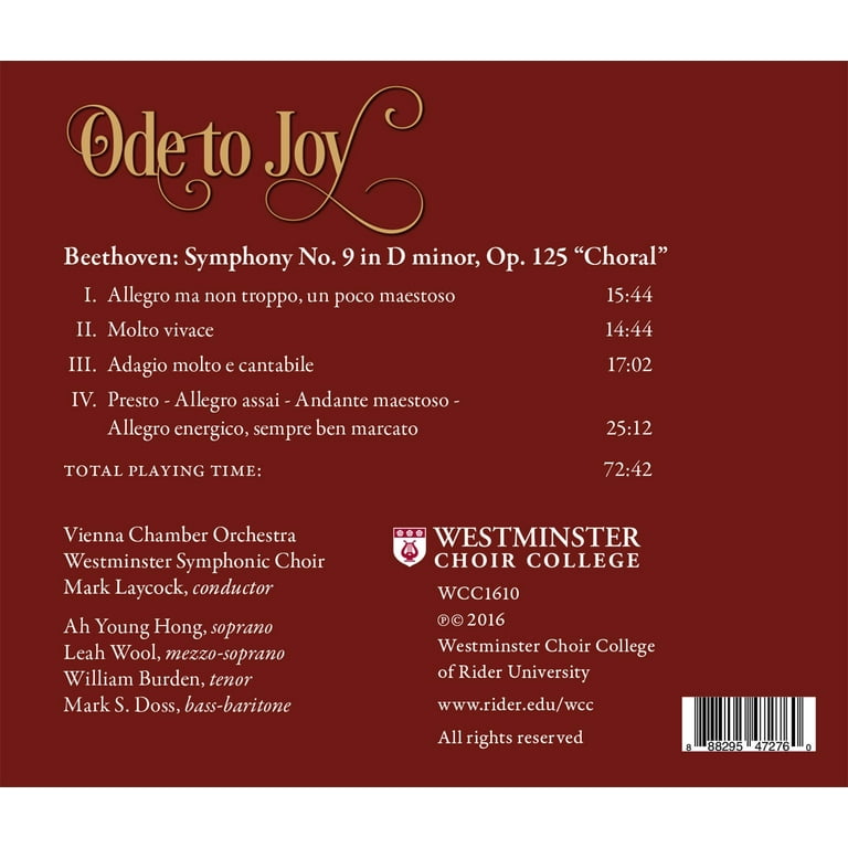 Ode to Joy: Beethoven's Symphony No. 9 [DVD](中古品) Beethoven / Vienna Chamber Orchestra - Ode to Joy: Beethoven