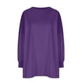 thumbnail image 2 of Chbgutlmr Sweatshirt for Women Oversized Long Sleeve Crewneck Pullover Drop Shoulder Casual Tops Fall, 2 of 5