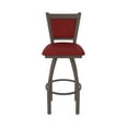 thumbnail image 5 of 870 Hadleigh 36" Swivel Bar Stool with Bronze Finish and Graph Ruby Seat and Back, 5 of 5