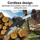 thumbnail image 4 of Sierras de podar eléctricas portátiles de 21V y 6 pulgadas motosierra pequeña para dividir madera, 4 of 8