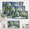 thumbnail image 4 of Designart ' Abstract Tropical Plants Oasis ' Farmhouse Canvas Wall Art Print, 4 of 4