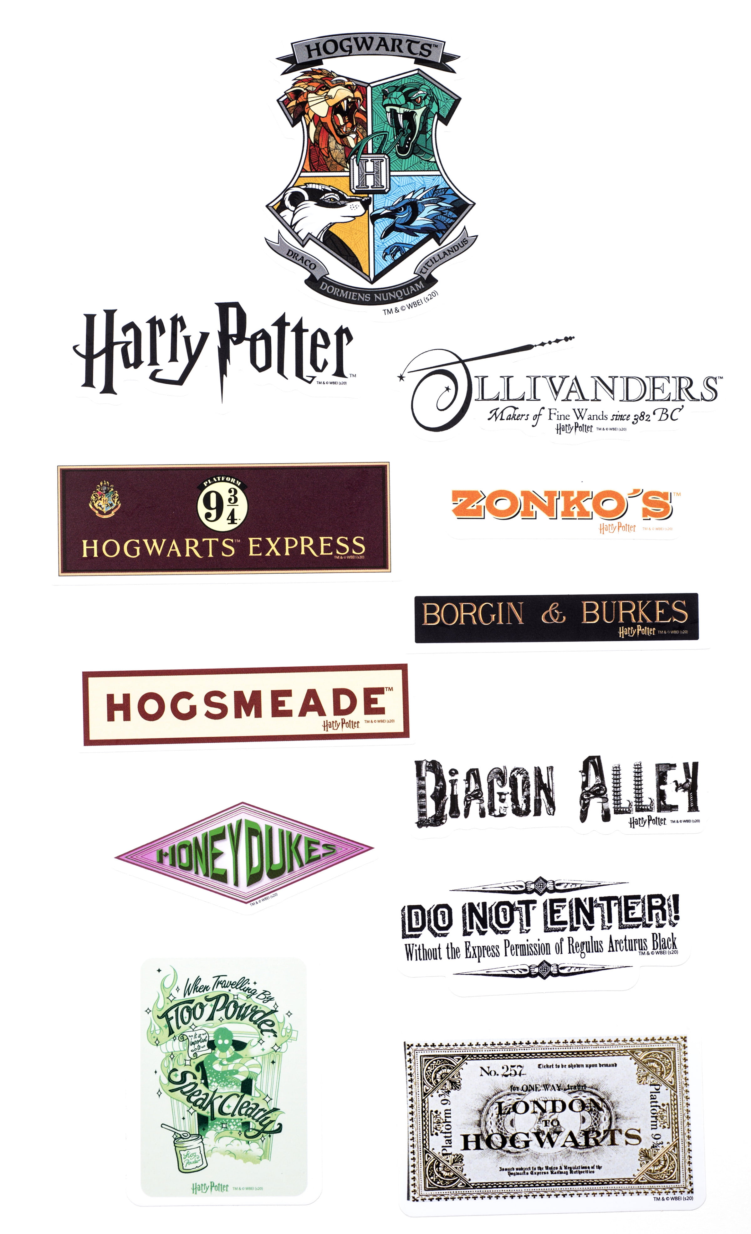 Harry Potter™ Potions Labels Set of 50 Decals - Con*Quest™ Journals