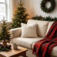 thumbnail image 4 of Textured Throw Pillow Covers Corduroy Cushion Cases for Sofa Living Room Bedroom Couch Interior Styling, 4 of 6