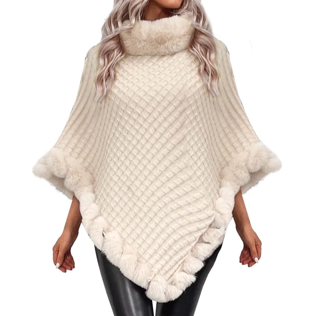 Heiheiup Robes pour Femmes 2024 Mode Féminine Décontractée Automne Hiver Style Col Patchwork Couleur Cardigan à Manches Cinq Points Manteau Chandail Manteau