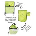 thumbnail image 3 of Lightweight Reusable Fold Up Bags | Packable Backpacks, Reusable Drawstring Bag With Attached Fold Up Pocket, 3 of 5