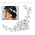 thumbnail image 5 of Hair Combs for Women, Wedding Hair Pieces for Brides, Crystal Elegant Hair Piece Flower Hair Accessories for Everyday Life and Wedding Suitable for All Ages, Gold, 5 of 7