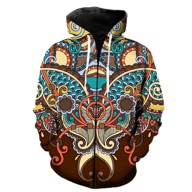 Sudadera con capucha y cremallera estilo nacional retro para hombre, ropa de calle para adolescentes, chaquetas con capucha, moda de primavera, estampado 3D, Harajuku, camisetas casuales geniales