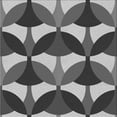 thumbnail image 1 of Ahgly Company Indoor Square Patterned Black Eel Black Area Rugs, 8' Square, 1 of 6