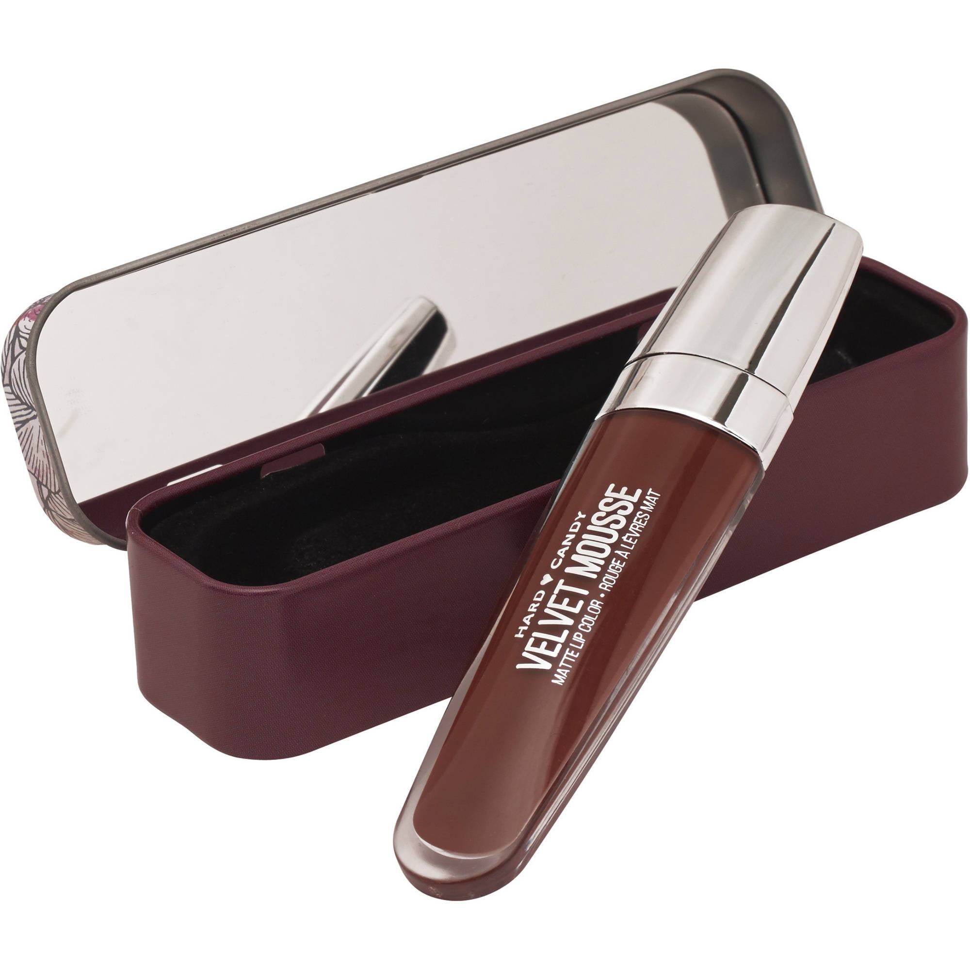 Hard Candy Velvet Mousse Matte Lip Color Tin, 1214 Snapdragon, .23 oz