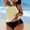 Beige, variant on Tankini Swimsuits for Women Plus Size Loose Swimwear Tummy Control 4 Piece Bathing Suits with Shorts