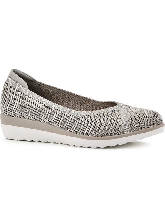 Shoes Selena Womens Mini Wedge 6.5 Gold/Fabric
