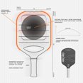thumbnail image 3 of Phantom 20 Wide 16mm Pickleball Paddle, Japan Raw Carbon Fiber, Consistent Performance | Control Play, With Bag, 3 of 5