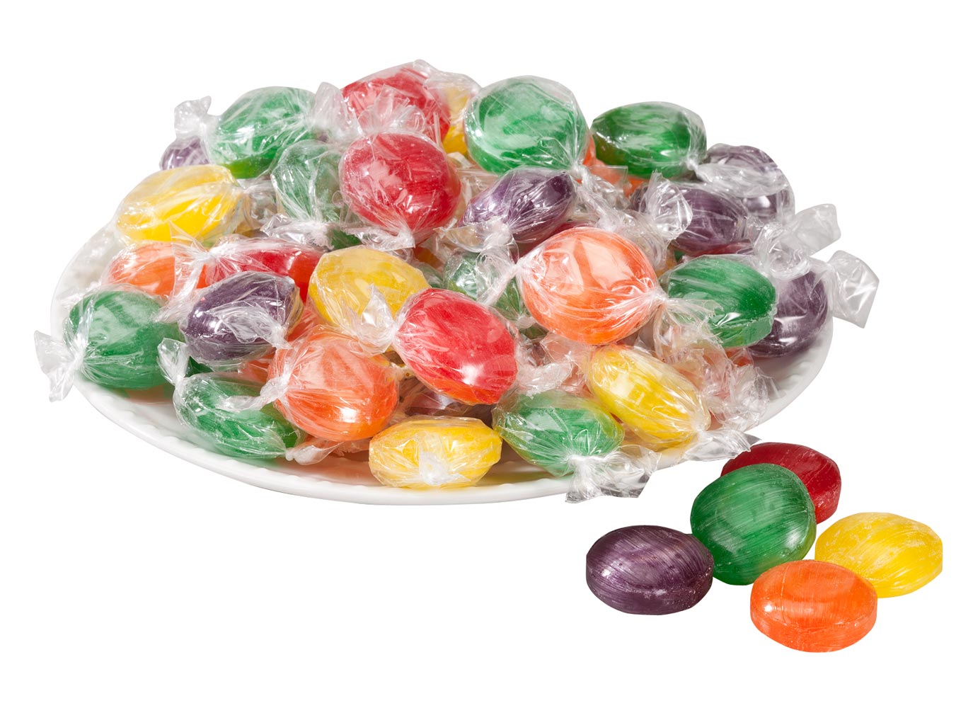 Assorted Fruit Button Hard Candies 19 oz.