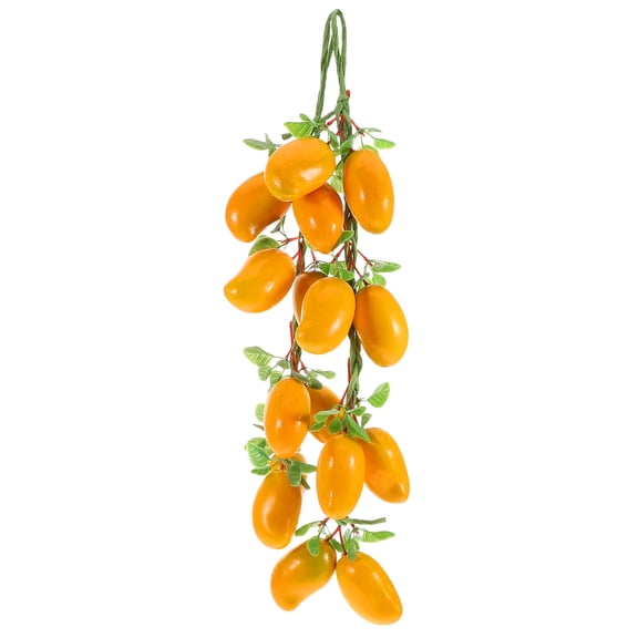 2pcs Realistic Artificial Mango Fruit String Set for Kitchen and Farmhouse Decor, Perfect Home Decoration and Holiday Display