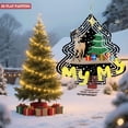 thumbnail image 4 of Stylish Metal Hanging Christmas Tree Wind Spinner - Festive Garden Decoration with Star & Floral Design for Yard & Outdoor Decor, 4 of 7