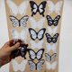 thumbnail image 4 of 18 Unids/set Blanco Negro Cristal Mariposa Pegatinas 3D Pared Pegatina De Sala De Estar De Cumpleaños Boda Fiesta Decoración Del Hogar, 4 of 4