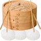 thumbnail image 1 of Bamboo Steamer Basket 10 Inch - Handmade 2 Tier Dumpling Steamer with Lid for Asian Cooking Dim Sum, Vegetables, Rice, Fish - 50 Bamboo Steamer Liners, 1 of 4