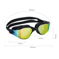 thumbnail image 4 of Gafas de natación con lentes polarizadas, antivaho, anti-UV, gafas de buceo, visión clara para hombres, mujeres, unisex, adultos, adolescentes (azul), 4 of 4