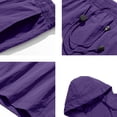 thumbnail image 6 of Evdexr Mens Tracksuit Hooded Full Zip Windbreakers & Cargo Shorts Golf Sets 2026 Summer Casual Drawstring Lightweight Drawstring Outfits with Pockets Purple L, 6 of 9