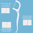 thumbnail image 4 of HOTBEST 50Pcs Dental Floss Picks Disposable Dental Floss Sticks with Non-Slip Handle Toothpick Floss Picks Oral Teeth Cleaning Care, 4 of 7
