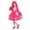 Pink Princess, variant on Royal Red Princess Dress Outfit for Girls - 3 Pieces: Red Dress, Gloves, and Wig - Perfect for Wonderland Themed Birthdays, Halloween Costume Parties, Christmas Celebrations, and Dress-Up Playdates