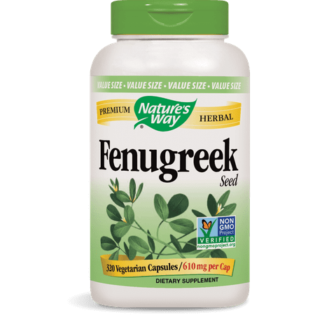 Natures Way Fenugreek Seed Non-GMO and Certified Vegetarian 320 (Best Way To Consume Fenugreek Seeds)