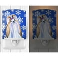 thumbnail image 2 of Caroline's Treasures SS4603CNL Shih Tzu Winter Snowflakes Holiday Ceramic Night Light, 6x4x3", multicolor, 2 of 2