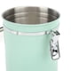 thumbnail image 2 of Mint Green Food Grade Stainless Steel Airtight Coffee Canister with Spoon and Date Disc for Tea and Nuts 1.8L, 2 of 4