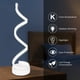 thumbnail image 4 of Lámpara De Mesa Led Espiral Moderna Lámpara De Escritorio Led Curva Regulable Inteligente Diseño Minimalista Contemporáneo Luz Blanca Cálida Lámpara De Modelado Led De Acrílico Minnieouse HA025719-04, 4 of 6