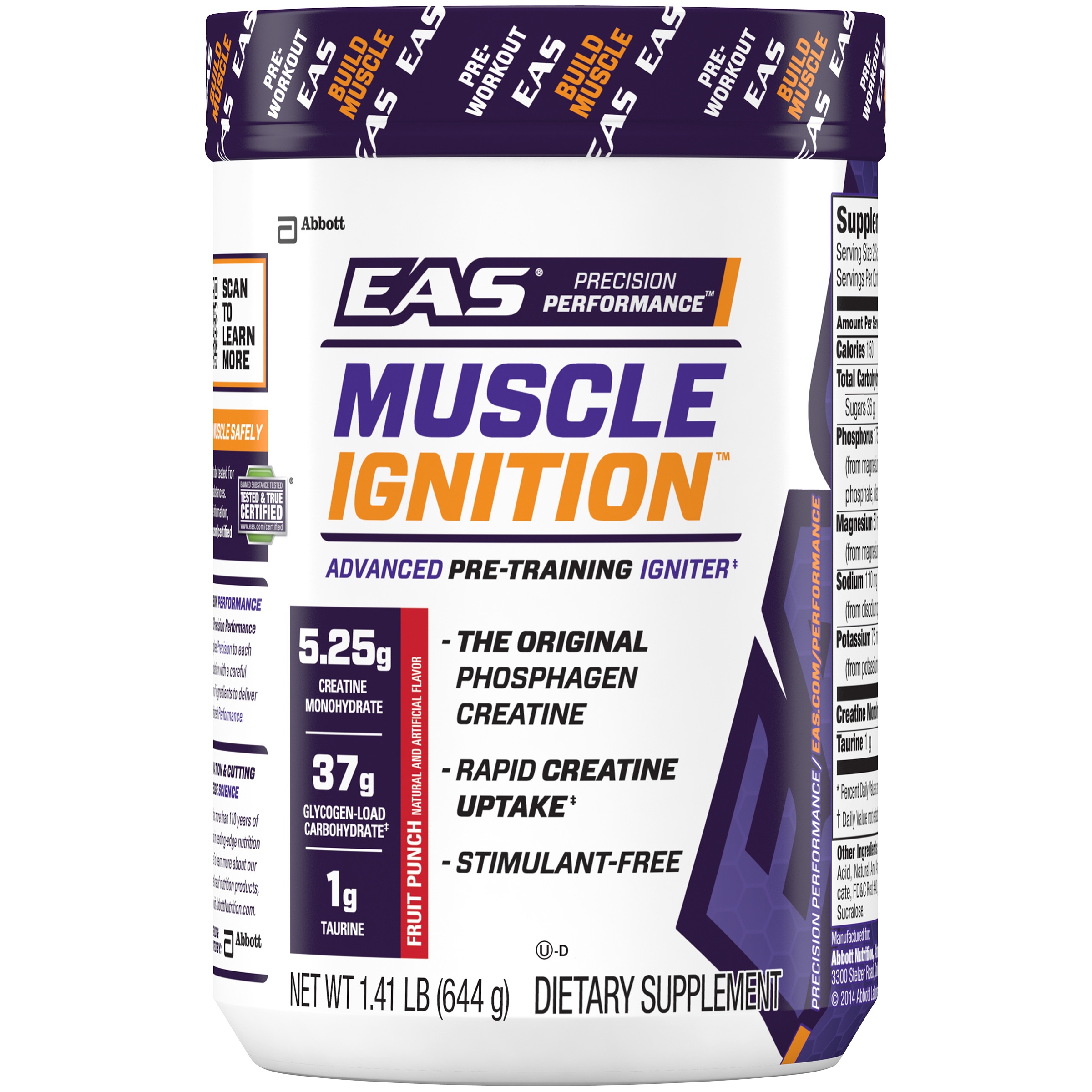 Eas Precision Performance Muscle Ignition Fruit Punch Dietary Supplement 1 41 Lb Canister Walmart Com