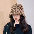 thumbnail image 4 of Women‘s Winter Faux Fur Fuzzy Warm Bucket Hat, 4 of 8