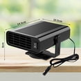 thumbnail image 2 of Calentador de coche portátil de 12 V y 150 W que se puede insertar en el encendedor de cigarrillos, desempañador de parabrisas de coche, ventilador de calefacción y refrigeración dos en uno, 2 of 7